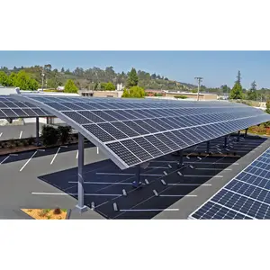 Home Solar Panel Mounting System Car Parking Structure Solar Carport solar panel car port