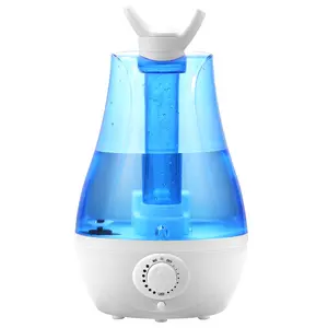 Zogifts New Arrival Mini Household Air Double Spray 3L Large Capacity Humidifier With Led Light Ultrasonic Atomizer