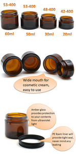 Frasco Redondo de Vidrio Ámbar de 4oz 8oz 9oz con Lado Recto y Tapa Metálica Blanca 70-400 - Product Image 6