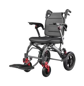 Fauteuil roulant manuel pliable en aluminium pour handicapés Fournitures de soins de santé - Product Image 1