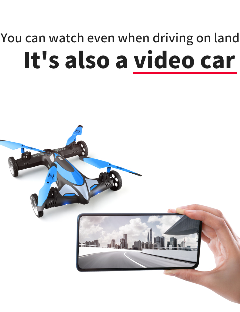 Remote Control Air-Ground Flying Cars Mini Dron 4K Hd Camera Aerial Photography RC Drone Quadcopter Children's Toy Gift