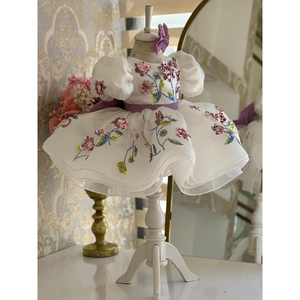 Váy công chúa bé gái chất liệu organza cao cấp, thiết kế thời trang cao cấp mới nhất, đính sequin lông vũ, dành cho tiệc sinh nhật. - Product Image 3