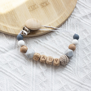 Chaîne de sucette en bois de hêtre anti-chute de style nordique INS, produits pour bébés et nourrissons pour le commerce extérieur Amazon - Product Image 2