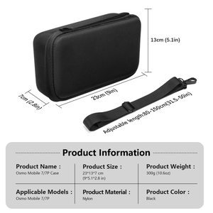 Estuche Protector Definitivo AMAZEAR para DJI Osmo Mobile 8/7/7P - Transporte Seguro, Compatible con TSA, Guarda Todas las Piezas y Cables - Product Image 6