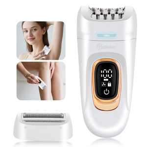 Épilateur électrique 2-en-1 Hatteker HT-582 pour femmes, épilateur facial et corporel avec charge USB, appareil de toilettage portable - Product Image 4