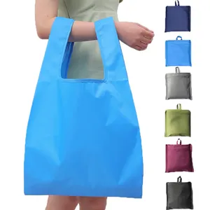 Washable and Waterproof Ecologic Polyester Foldable Reusable Shopping Bag Folding