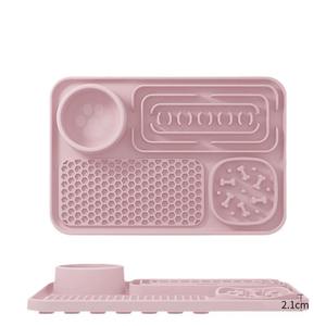 Hot Sale New Silicone Pet Dinner Plate Slow Food <b>Mat</b> Platter Thickened Bite-resistant Wear-resistant Pet Lick <b>Mat</b> Dog Use - Product Image 1