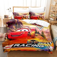 Lot de literie pour enfants, dessin animé, taille double, housse de couette pour voiture 3 pièces, lot de couette pour enfants, vente en gros