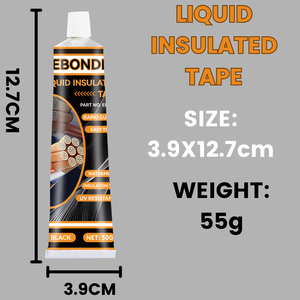 Cinta Eléctrica Líquida OEM de 50g, Aislante de Goma <span class=keywords><strong>para</strong></span> Cables, Adhesivo Sellador Impermeable <span class=keywords><strong>para</strong></span> Reparaciones en el Hogar, Color Negro - Product Image 2