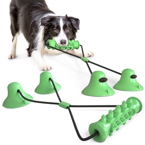 Juguete para perros con doble ventosa y cordón, palo de limpieza dental duradero, suministros para mascotas - Product Image 2