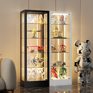 Vitrina de cristal con luces para figuras de juguete Three Arrows, para colección de modelos en casa, 80x40x180cm - Product Image 2