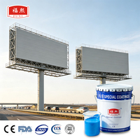 Peinture de protection contre la corrosion pour structure métallique de panneau publicitaire, couche de finition acrylique polyuréthane, finition anti-rouille longue durée pour extérieur.