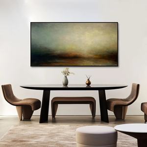 Arte Mural 3D, Cuadro Grande Horizontal Abstracto Minimalista Creativo sobre Lienzo para Decoración del Hogar y Galería - Product Image 1