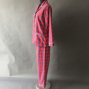 Rouge <span class=keywords><strong>Tartan</strong></span> manche longue Tailleur <span class=keywords><strong>Pyjama</strong></span> pyjamas vêtements de nuit - Product Image 4
