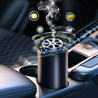 Diffuseur d'arômes de voiture tendance 2025, gadget rechargeable sans eau, diffuseur rotatif, capuchon anti-stress, design minimaliste portable, OEM voiture