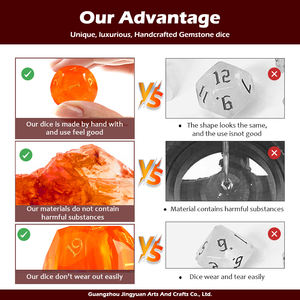 Jingyuan 7 יח 'קוביות עין דרקון קצה סט אבני חן סט סט של אבני חן עבור מבוכים ודרקונים dnd - Product Image 4