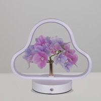 Lampe de nuit LED en forme de nuage, lampe de table décorative en forme de fleur pour chambre à coucher, salon