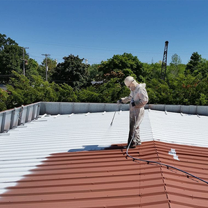 Revêtement de <span class=keywords><strong>toiture</strong></span> en polymère blanc réfléchissant résistant aux UV, haute durabilité, imperméabilisation et isolation <span class=keywords><strong>thermique</strong></span> pour les toitures modernes - Product Image 3