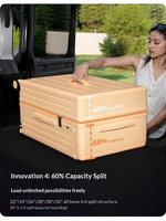 Valise Kamayel à coque rigide ABS+PC, grande capacité, design moderne, 4 roues pivotantes, poignée large, multifonctionnelle, 24 pouces, serrure TSA