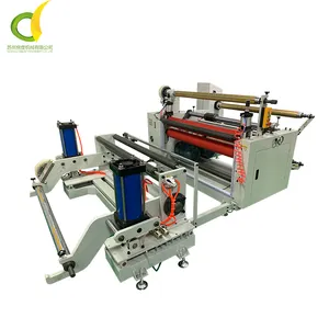 Film crepe paper slitting and rewinding machine