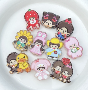 Abalorios de Personajes de Dibujos Animados Lindos para Manualidades DIY, Cuentas Focales para Hacer Pulseras, Joyería para iPhone, Accesorios para Llaveros y Bolígrafos - Product Image 4