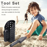 Pelle à sable de plage légère en acier au carbone, hydraulique, DIY, OEM, alimentée par batterie, avec manche en métal, outils pour utilisation sur les prairies
