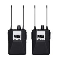 Moniteurs intra-auriculaires sans fil professionnels PSM600-Double canal, UHF pour la surveillance des performances scéniques et en studio