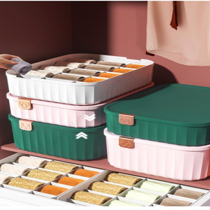 Cajas Organizadoras de Plástico para Almacenamiento de Ropa Interior y Calcetines, 10 Compartimentos, Precio Competitivo al por Mayor, Multifuncionales para el Hogar y Juguetes - Product Image 5