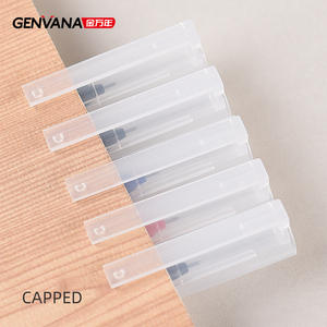 Genvana diskon besar pena Roller kustom pena rol Gel jarum cepat kering 0.5mm kapasitas besar - Product Image 4