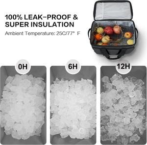 Collapsible Large Travel Coolers Soft Sided Coolers Ice Chest Leakproof Waterproof Soft Insulated Cooler Bag - Product Image 5