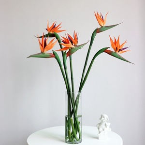 Fleur artificielle en plastique, orange, tige unique, oiseau de paradis, <span class=keywords><strong>strelitzia</strong></span>, <span class=keywords><strong>fleurs</strong></span> artificielles pour centre de table - Product Image 3