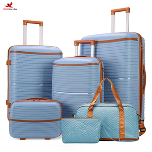 RTS Bulk Mixed Order Exclusive PP Zipper <b>Suitcases</b> Matching Sinking Lock Explosion-Proof Fabric Foreign Trade Stock Sets - Product Image 1