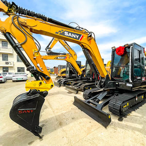 El movimiento confiable de la máquina es preciso con pistas originales Excavadora Sany SY60 utilizada para plantas industriales - Product Image 2