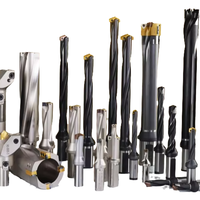 U Drill/Spade Crown Carbon Steel Insert Bit Interchangeable Haute Vitesse Diamant Carbure 5mm Double Foret Droit pour