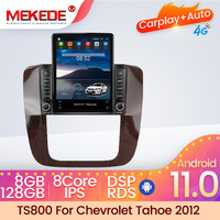 MEKEDE Android11 Stéréo Android pour Chevrolet Tahoe 2012 8+128G DSP RDS Car-play+auto Multi-langues Écran partagé GPS de voiture