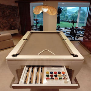 <span class=keywords><strong>Table</strong></span> de billard d'<span class=keywords><strong>occasion</strong></span> avec plateau de salle à manger, <span class=keywords><strong>multi</strong></span>-<span class=keywords><strong>jeux</strong></span>, 8ft 9ft, avec ardoises naturelles - Product Image 2