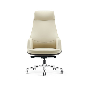 Fauteuil de bureau en cuir robuste et multifonctionnel, à bascule, pour la détente, les loisirs, les réunions et les négociations - Product Image 4