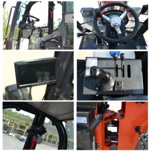 Tl1500 tl2000 tl2500 1.5 टन मिनी फ्रंट लोडर टेलीस्कोपिक व्हील लोडर इंजन 1 वर्ष की वारंटी के साथ - Product Image 2