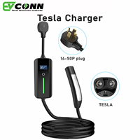 Connecteur de charge Tesla standard Nacs Chargeur EV 16A 32A 40A 50A 80A AC Chargeur Tesla Câble de charge EV