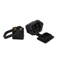 Connecteur de charge de batterie au lithium 2+6 broches en laiton plaqué or 500V, prise mâle et femelle pour échange et stockage d'énergie de vélos électriques