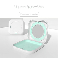 Boîte de Rangement pour Gouttières Magnétiques 2025 avec Support Miroir et Coussinet en Silicone Respirant et Ventilé