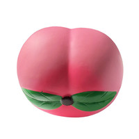 Vente en gros de jouets anti-stress géants de haute qualité, 25 cm, en mousse PU à rebond lent, Squishy Pêche