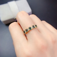 Confirmation Gift 925 Silver Natural Sapphire Oval Cut 18k Gold Plated Luxury Gemstone Ring Faith Journey for Wedding Party Gift