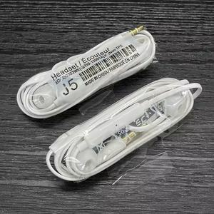 Auricolari Cablati J5 all'Ingrosso, Cuffie In-Ear con Microfono per Smartphone <span class=keywords><strong>Samsung</strong></span> S8 S9 <span class=keywords><strong>S4</strong></span> S5 - Product Image 2