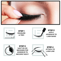 Paire de faux cils en vison naturels, longs, volumineux et soyeux, vente en gros, emballage individuel de luxe, extension de cils pour maquillage