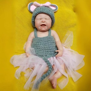 Poupée réaliste OtardDolls, poupée reborn de 45 cm en silicone, jouet réaliste, figurine de fille pleureuse à tête chauve - Product Image 2