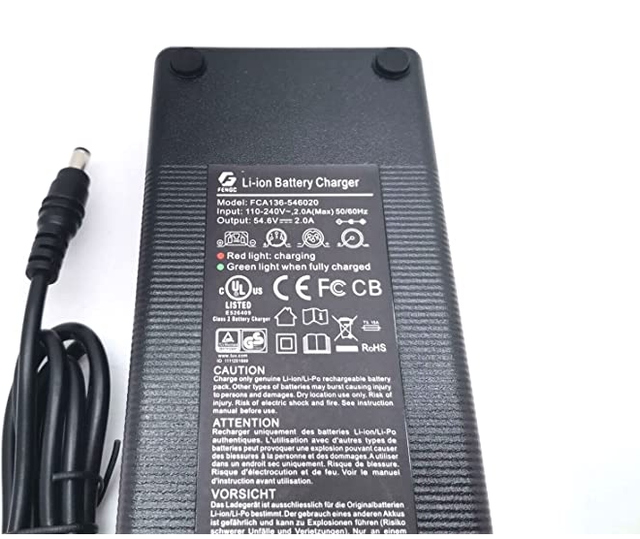 54.6V 2A Charger Spare for KUGOO G2 PRO KUGOO G-Booster Electric Scooter Battery Charger Parts