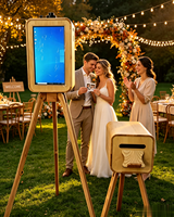 Photomaton numérique intelligent vintage en bois, portable, étanche, avec écran tactile, imprimante et appareil photo