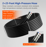 Kit de direction hydraulique hors-bord 200 CV pour bateau, système marin avec volant, pompe de direction, vérin hydraulique, flexibles en nylon de 23 pieds
