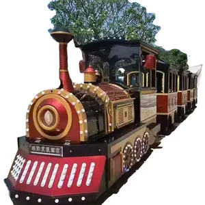 2024 New Amusement Park Battery Trackless Train Ride Tourist Attraction Road Train for Sale